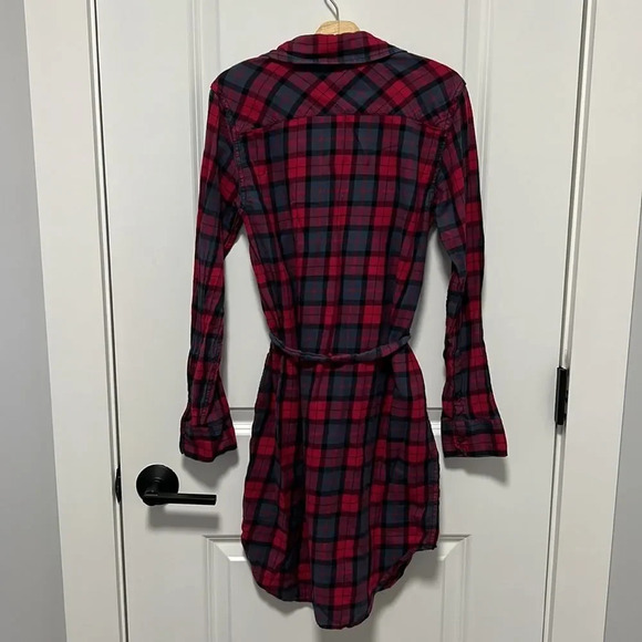 Gap || Flannel Western Shirtdress Long sleeves, double button cuffs Size XS. - Picture 6 of 7